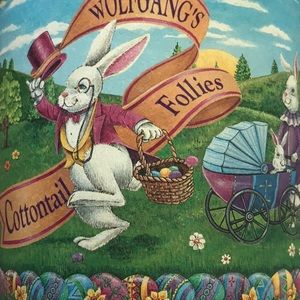 Wolfgang’s Cottontail Follies Peter Rabbit Collectable Tin with Box
